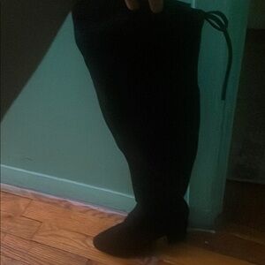 Black Knee-High Boots